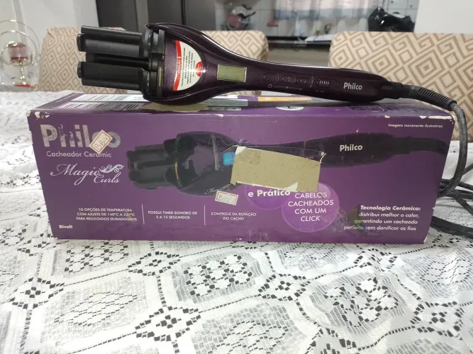 Cacheador Philco Ceramic Magic Curls Automático