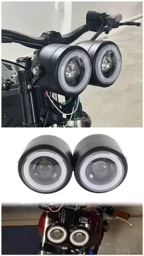 Farol para moto universal customização