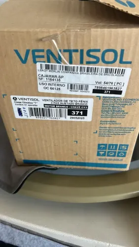 Ventilador Ventisol 130w 96cm de diâmetro