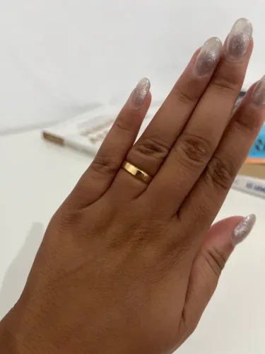 Aliança de Ouro 18k (750) - Legítima, com Marcação