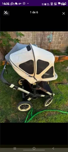 Carrinho de passeio de gêmeos bugaboo donkey