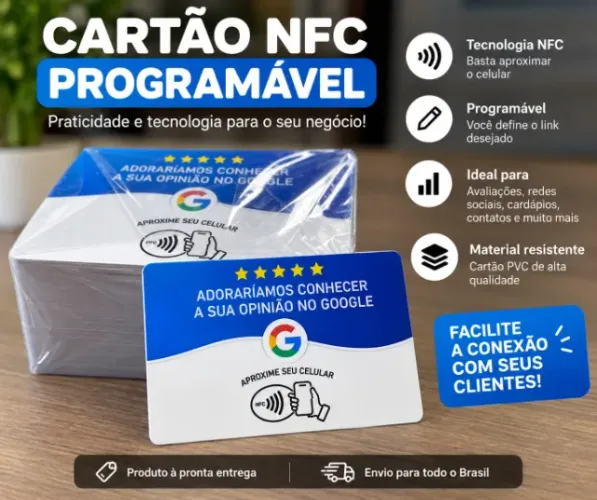 Tag NFC Programável - Avaliação Google