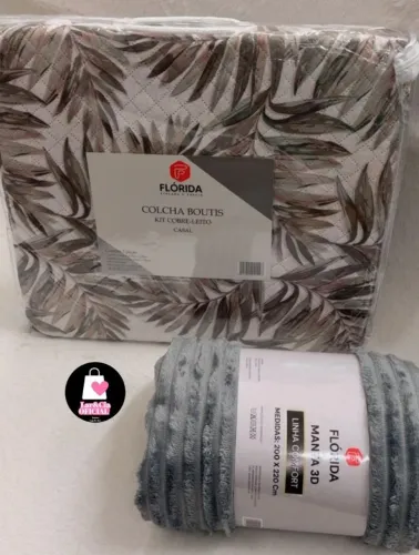  KIT COBRELEITO CASAL + MANTA 