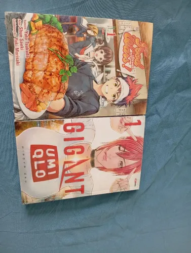 Kit de Mangás Lacrados - Food Wars vol.01 e Gigante vol. 01 (Lacrados)