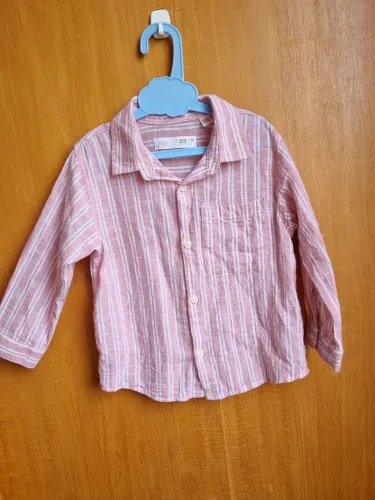 Camisa de botão manga comprida ZARA