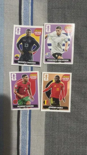 Extra Stickers Valverde,Caicedo,Hakimi,Doku