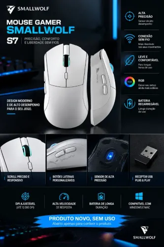 Mouse Gamer Smallwolf S7