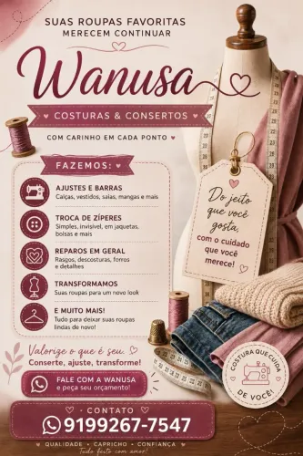 Consertos e costuras de roupas