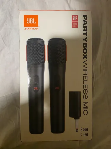 Microfones JBL Partybox Novos