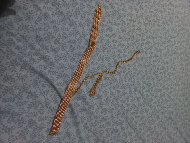 Cinto Feminino De Corrente Com Brilho 110cm