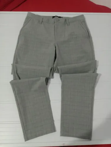 Calça masculina social estilo alfaiataria calça cinza masculino social tamanho 40
