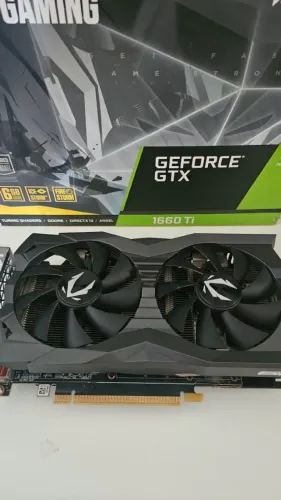 Placa De Video Gtx 1660 Ti Zotac Seminova 3 meses de garantia ( Troco por outra placa)