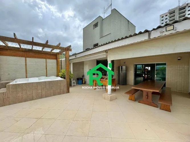 Cobertura com 4 quartos (2 suítes), 1 vaga e lazer à venda em Jardim Astúrias, Guarujá