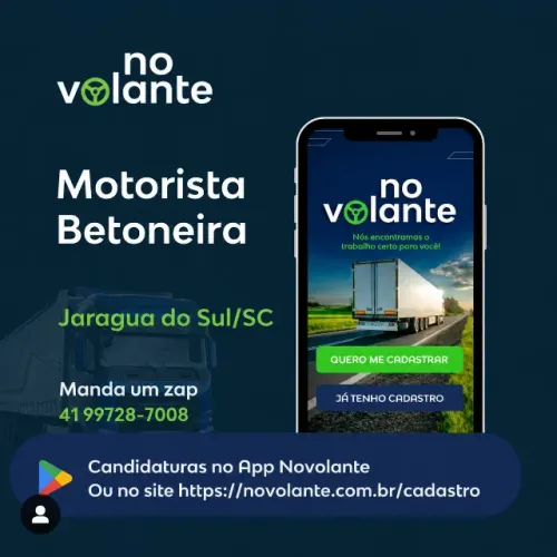 Motorista Betoneira