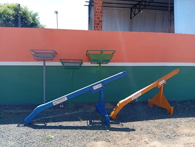 Guincho para eixo de trator traseiro e lixeira industrial 