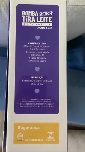 Bomba Tira Leite Automática Smart LCD G-Tech seminova