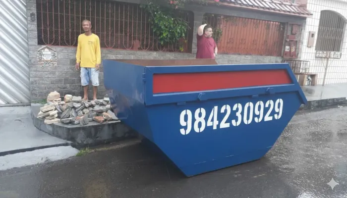 Caixa coletora entulho Disk entulho Papa entulho caçamba caçapa contêiner lixeira 