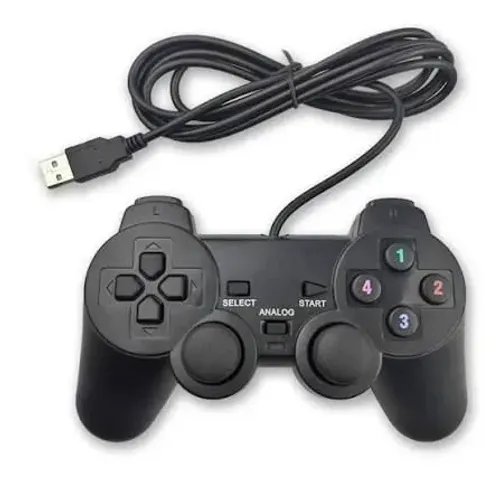 Joystick controle USB dualshok para Pc e notebook 