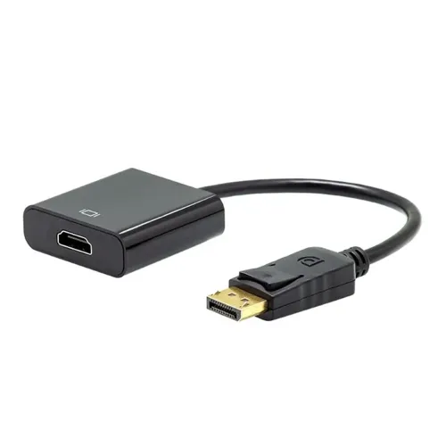 Cabo Conversor Displayport (Macho) Para HDMI (Fêmea), Preto