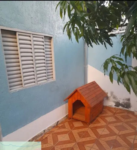 Casa De Cachorro De Madeira Envernizada GRANDE Seminova .