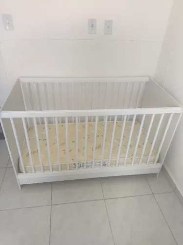 Berço Americano Multifuncional com Colchão - Vira Cama | Excelente Estado