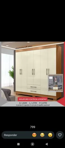 Guarda roupa novo direto de fábrica ?