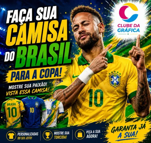 Camisa do Brasil para Copa Personalizada