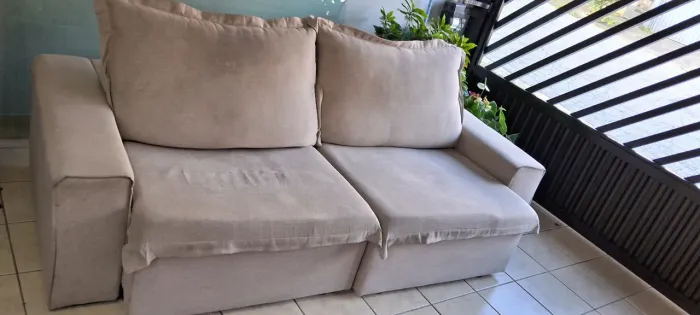 Sofa 4 lugares retrátil e reclinavel excente
