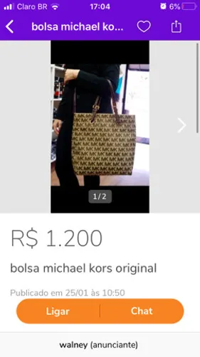 Bolsa Michael kors original