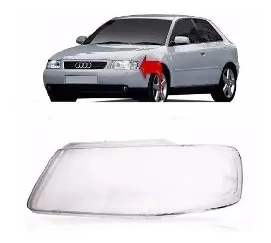 Lente Farol Audi A3 2001 2002 2003 2004 2005 2006 Esquerdo