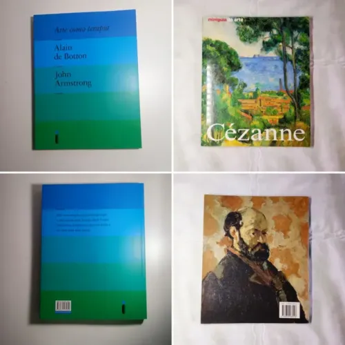 2 livros sobre arte: Arte Como Terapia e Cézanne Vida e Obras