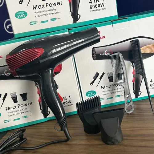 Secador De Cabelo Profissional Iônico 4 Em 1 Turbo 6000w