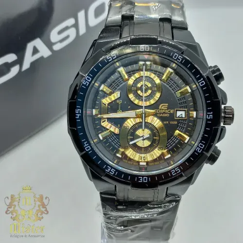 Relógio Masculino Casio Edifice de Quartz Moda Casual de Luxo.