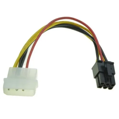 Cabo adaptador 6 pinos fonte placa de video  