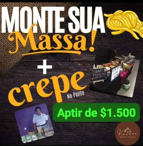 Estação crepe + Macarrão 