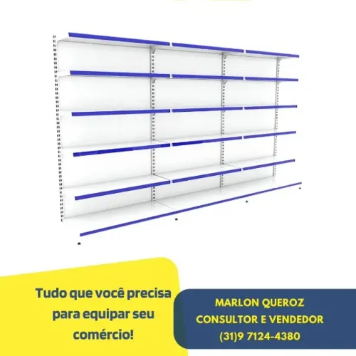 Gondola de Aço Branca Polar 30x40 Nova