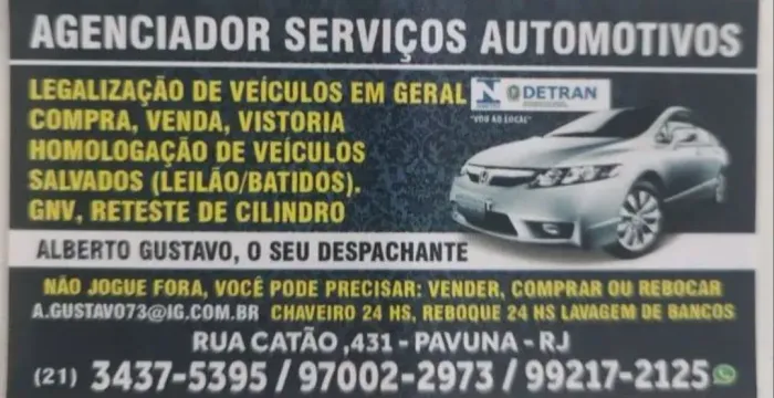 COMPRO CARRO /DESPACHANTE E LEGALIZAÇÃO