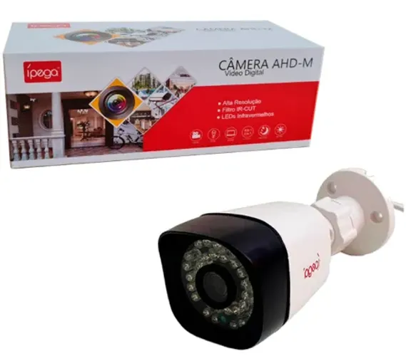 Câmera De Segurança Ipega KP-CA135 AHD-M 1080P Formato Bullet Visão Noturna 