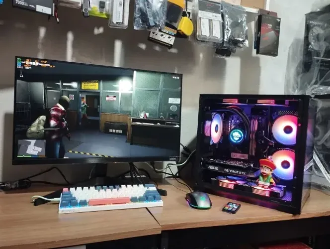 Pc Gamer Completo Novo Ryzen 7 7800X3D, GeForce RTX 4080 Super 16GB 1 ano garantia