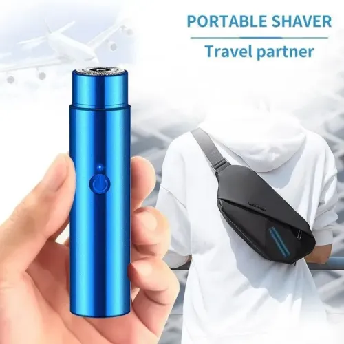 Mini Barbeador Elétrico Portátil e Pequeno muito prático para o dia a dia