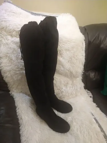 Bota cano longo preta