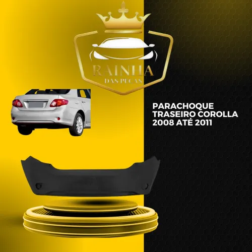 Parachoque Traseiro Corolla 2008 até 2011