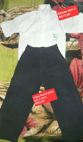 Conjunto Social Infantil - Blusa e Calça - Tamanho 2 e 4 anos