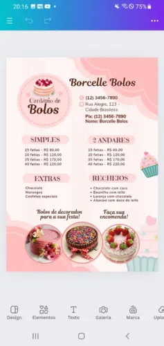 Cardápio digital. Apenas 35 reais