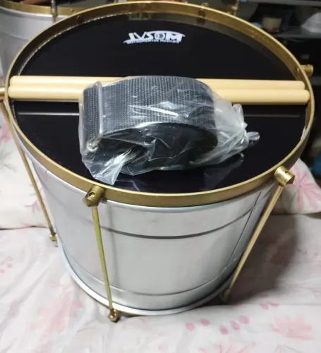 Kit Repinique 12" polegadas + baquetas + talabarte na promoção
