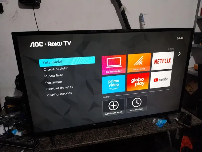 TV AOC Roku Smart 43 polegadas
