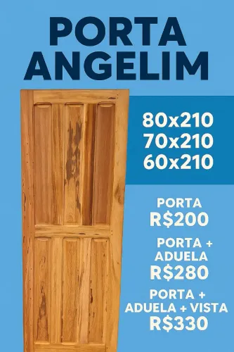 Portas madeira angelim 