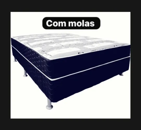 Cama box casal com molas
