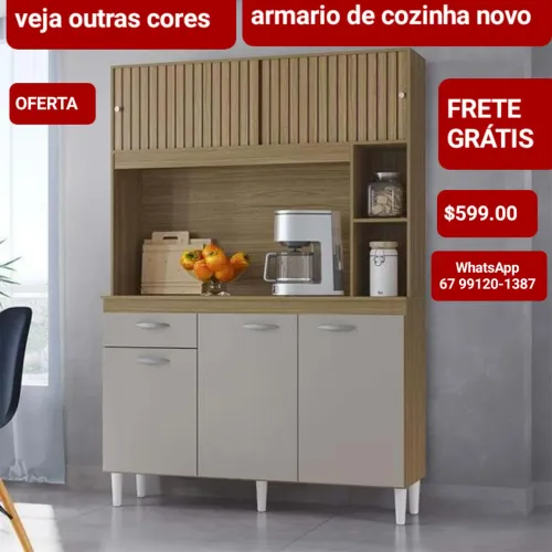 Liquidação armário de cozinha novo hoje entrego 