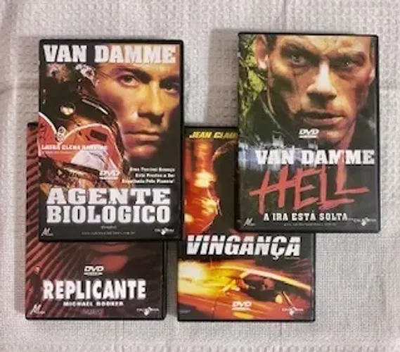 Box com 4 DVDs Coleção O Melhor de Van Damme com luva